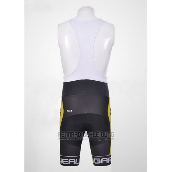 2011 Fahrradbekleidung Louis Garneau Shwarz und Gelb Trikot Kurzarm und Tragerhose